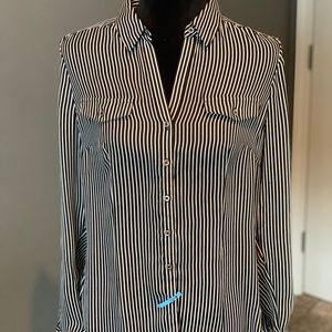 WHBM striped blouse